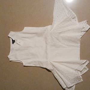 Baby Gap, white, sleeveless dress. 3 buttons on back. Size 4.